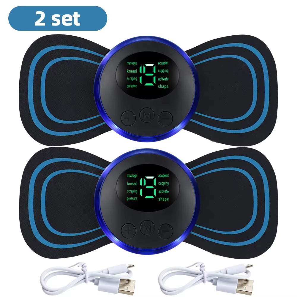 Mini EMS Neck Massager – Cordless Pulse Patch for Neck & Shoulder Tension Relief