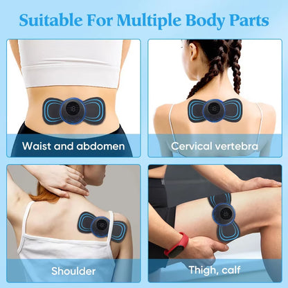 Mini EMS Neck Massager – Cordless Pulse Patch for Neck & Shoulder Tension Relief