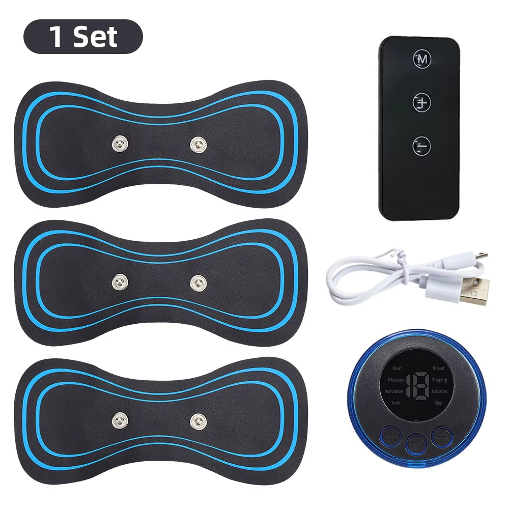 Mini EMS Neck Massager – Cordless Pulse Patch for Neck & Shoulder Tension Relief