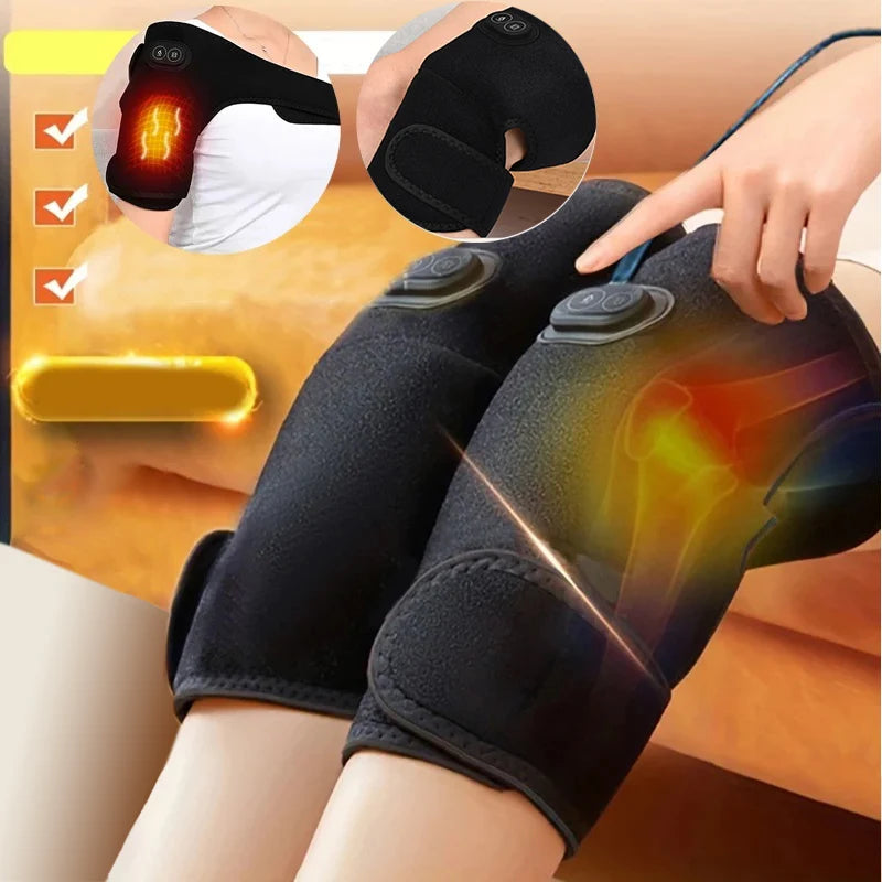 Heated Vibrating Knee Massager – USB Warm Wrap for Knee, Elbow & Shoulder Joints