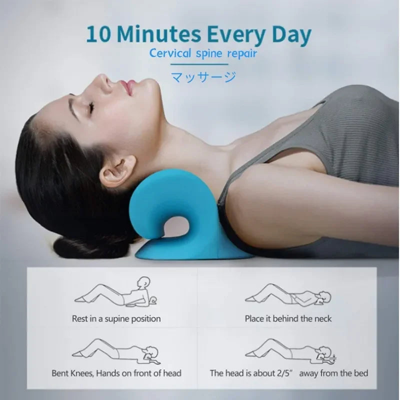 Neck & Shoulder Relaxer – Cervical Traction Pillow for Neck Pain & Tension Relief