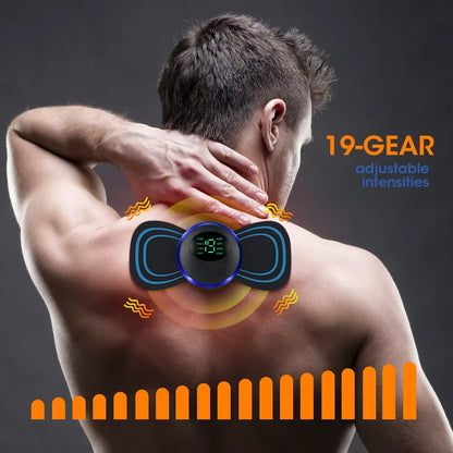Mini EMS Neck Massager – Cordless Pulse Patch for Neck & Shoulder Tension Relief