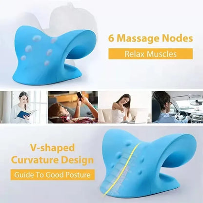 Neck & Shoulder Relaxer – Cervical Traction Pillow for Neck Pain & Tension Relief