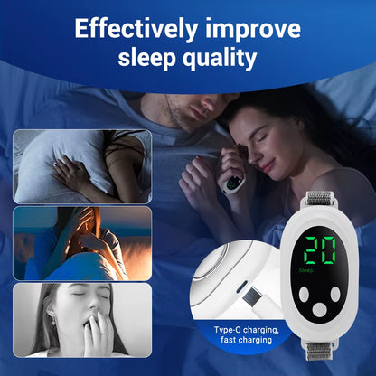 Microcurrent Sleep Aid Device – Drug-Free Relaxation for Better Sleep, 2 Modes & 20 Levels