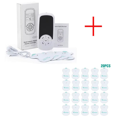 Portable TENS & EMS Muscle Stimulator – 6 Modes, 15 Intensity Levels, Timer & LCD Screen