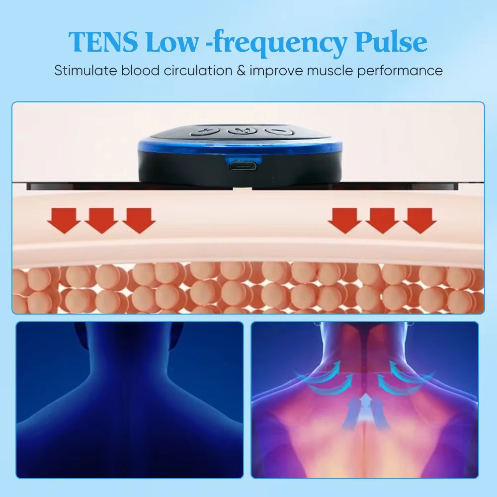 Mini EMS Neck Massager – Cordless Pulse Patch for Neck & Shoulder Tension Relief