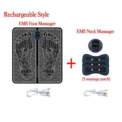 EMS Foot Massager Mat – Wireless Remote, 8 Modes & 19 Levels for Tired Feet & Circulation